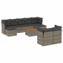 Set de sofás de jardín 10 pzas con cojines ratán sintético gris de , Conjuntos de jardín - Ref: Foro24-3223876, Precio: 558,7...