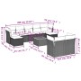 Set de sofás de jardín 10 pzas con cojines ratán sintético gris de , Conjuntos de jardín - Ref: Foro24-3223876, Precio: 558,7...