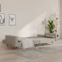 Sofá cama de 2 plazas con dos almohadas terciopelo gris claro de , Sofás - Ref: Foro24-375749, Precio: 291,03 €, Descuento: %