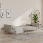 Sofá cama de 2 plazas con dos almohadas terciopelo gris claro de , Sofás - Ref: Foro24-375749, Precio: 296,20 €, Descuento: %