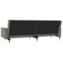 Sofá cama de 2 plazas con dos almohadas terciopelo gris claro de , Sofás - Ref: Foro24-375749, Precio: 291,03 €, Descuento: %