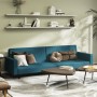 Sofá cama de 2 plazas terciopelo azul de , Sofás - Ref: Foro24-375936, Precio: 285,69 €, Descuento: %