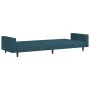 Sofá cama de 2 plazas terciopelo azul de , Sofás - Ref: Foro24-375936, Precio: 263,66 €, Descuento: %