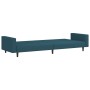Sofá cama de 2 plazas terciopelo azul de , Sofás - Ref: Foro24-375936, Precio: 285,69 €, Descuento: %