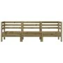 3-Sitzer-Gartensofa aus imprägniertem Kiefernholz von , Modulare Sofas für den Außenbereich - Ref: Foro24-838032, Preis: 146,...