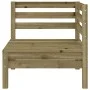 3-Sitzer-Gartensofa aus imprägniertem Kiefernholz von , Modulare Sofas für den Außenbereich - Ref: Foro24-838032, Preis: 146,...