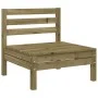 3-Sitzer-Gartensofa aus imprägniertem Kiefernholz von , Modulare Sofas für den Außenbereich - Ref: Foro24-838032, Preis: 146,...
