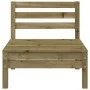 3-Sitzer-Gartensofa aus imprägniertem Kiefernholz von , Modulare Sofas für den Außenbereich - Ref: Foro24-838032, Preis: 146,...