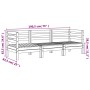 Sofá de jardín de 3 plazas madera de pino impregnada de , Sofás modulares de exterior - Ref: Foro24-838032, Precio: 146,70 €,...