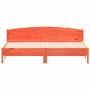 Estructura cama con cabecero madera pino marrón cera 180x200 cm de , Camas y somieres - Ref: Foro24-3216193, Precio: 223,69 €...