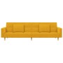 Sofá cama de 2 plazas con dos almohadas tela color amarillo de , Sofás - Ref: Foro24-375804, Precio: 274,94 €, Descuento: %