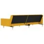 2-Sitzer-Schlafsofa mit zwei gelben Stoffkissen von , Sofas - Ref: Foro24-375804, Preis: 270,12 €, Rabatt: %