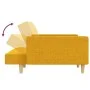2-Sitzer-Schlafsofa mit zwei gelben Stoffkissen von , Sofas - Ref: Foro24-375804, Preis: 270,12 €, Rabatt: %