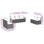 Set sofás de jardín 7 piezas y cojines ratán sintético beige de , Conjuntos de jardín - Ref: Foro24-3259959, Precio: 429,73 €...