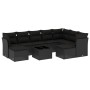 Set de sofás de jardín 10 pzas cojines ratán sintético negro de , Conjuntos de jardín - Ref: Foro24-3250414, Precio: 624,18 €...