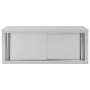 Armario pared de cocina puertas correderas acero 120x40x50 cm de vidaXL, Recipiente para comida - Ref: Foro24-51053, Precio: ...