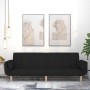 Sofá cama de 2 plazas con dos almohadas tela negro de , Sofás - Ref: Foro24-375871, Precio: 286,75 €, Descuento: %