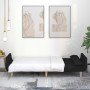 Sofá cama de 2 plazas con dos almohadas tela negro de , Sofás - Ref: Foro24-375871, Precio: 286,75 €, Descuento: %