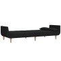 Sofá cama de 2 plazas con dos almohadas tela negro de , Sofás - Ref: Foro24-375871, Precio: 286,75 €, Descuento: %
