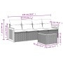 Set de muebles de jardín 5 pzas y cojines ratán sintético negro de , Conjuntos de jardín - Ref: Foro24-3259857, Precio: 307,7...