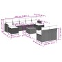 Set de sofás de jardín 10 pzas cojines ratán sintético negro de , Sofás modulares de exterior - Ref: Foro24-3224320, Precio: ...