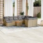 Set de sofás de jardín 11pzas con cojines ratán sintético beige de , Conjuntos de jardín - Ref: Foro24-3223973, Precio: 610,2...
