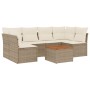 Set sofás de jardín 7 piezas y cojines ratán sintético beige de , Conjuntos de jardín - Ref: Foro24-3223559, Precio: 421,83 €...