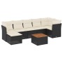 Set de sofás de jardín 8 piezas y cojines ratán sintético negro de , Conjuntos de jardín - Ref: Foro24-3223753, Precio: 414,9...