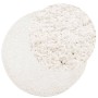 Alfombra peluda de pelo largo moderna PAMPLONA crema Ø 120 cm de , Alfombras - Ref: Foro24-375245, Precio: 34,56 €, Descuento: %