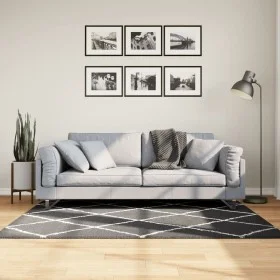 Alfombra de pelo largo moderna PAMPLONA negro y crema 120x170cm de , Alfombras - Ref: Foro24-375410, Precio: 38,16 €, Descuen...