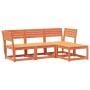 Juego de muebles jardín 4 pzas madera maciza pino marrón cera de , Conjuntos de jardín - Ref: Foro24-3216907, Precio: 354,97 ...