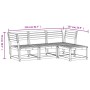 Juego de muebles jardín 4 pzas madera maciza pino marrón cera de , Conjuntos de jardín - Ref: Foro24-3216907, Precio: 354,97 ...