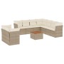 Juego de sofás jardín con cojines beige 10 pzas ratán sintético de , Conjuntos de jardín - Ref: Foro24-3223713, Precio: 662,2...