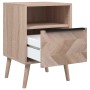 Finori Mesita de noche Lusk 61A roble Sonoma 38,5x38,5x57 cm de , Mesitas de noche - Ref: Foro24-377415, Precio: 148,13 €, De...