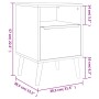 Finori Mesita de noche Lusk 61A roble Sonoma 38,5x38,5x57 cm de , Mesitas de noche - Ref: Foro24-377415, Precio: 148,13 €, De...