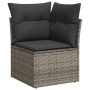 Set de sofás de jardín 7 piezas con cojines ratán PE gris de , Conjuntos de jardín - Ref: Foro24-3255822, Precio: 431,39 €, D...