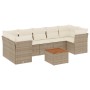 Set de sofás de jardín y cojines 8 piezas ratán sintético beige de , Conjuntos de jardín - Ref: Foro24-3255841, Precio: 517,9...
