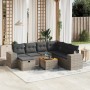 Set de sofás de jardín 8 pzas y cojines ratán sintético gris de , Conjuntos de jardín - Ref: Foro24-3265190, Precio: 478,52 €...