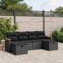Set de sofás de jardín 6 piezas y cojines ratán sintético negro de , Conjuntos de jardín - Ref: Foro24-3265339, Precio: 357,2...
