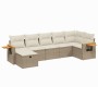 Set sofás de jardín 7 piezas y cojines ratán sintético beige de , Conjuntos de jardín - Ref: Foro24-3265531, Precio: 514,20 €...