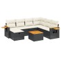 Set de sofás de jardín 8 piezas y cojines ratán sintético negro de , Conjuntos de jardín - Ref: Foro24-3265550, Precio: 450,0...