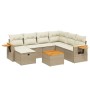 Juego de sofás de jardín con cojines beige 8 pzas ratán PE de , Conjuntos de jardín - Ref: Foro24-3265552, Precio: 553,84 €, ...