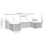 Gartensofa-Set mit Kissen, 6-teilig, beiges synthetisches Rattan von , Gartensets - Ref: Foro24-3265559, Preis: 443,15 €, Rab...