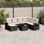 Set de sofás de jardín 8 piezas y cojines ratán sintético negro de , Conjuntos de jardín - Ref: Foro24-3220505, Precio: 429,8...