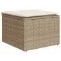 Garden sofa set with cushions 5 pieces beige synthetic rattan by , Modular outdoor sofas - Ref: Foro24-3222487, Price: 344,14...