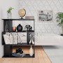 Estantería/divisor madera contrachapada negro 80x24x96 cm de vidaXL, Librerías y estanterías - Ref: Foro24-800082, Precio: 55...