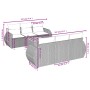 Set de sofás de jardín 7 piezas con cojines ratán PE gris de , Conjuntos de jardín - Ref: Foro24-3224898, Precio: 473,58 €, D...
