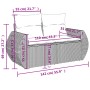 Set de sofás de jardín 7 piezas con cojines ratán PE gris de , Conjuntos de jardín - Ref: Foro24-3224898, Precio: 473,58 €, D...