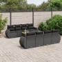 Set de sofás de jardín 8 piezas y cojines ratán sintético negro de , Conjuntos de jardín - Ref: Foro24-3224921, Precio: 586,2...