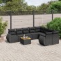 Set de sofás de jardín 8 piezas y cojines ratán sintético negro de , Conjuntos de jardín - Ref: Foro24-3224928, Precio: 571,0...